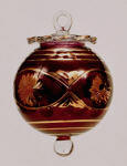 Egyptian blown glass Christmas ornament