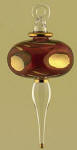 Egyptian blown glass Christmas ornament