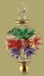Egyptian blown glass ball Christmas ornament