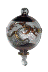 Egyptian blown glass Christmas ornament