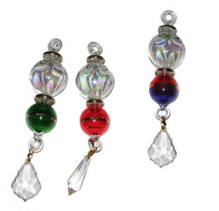 Egyptian blown glass Christmas ornament