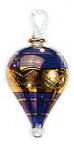 Egyptian blown glass Christmas ornament
