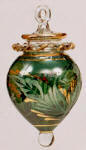 Egyptian blown glass Christmas ornament