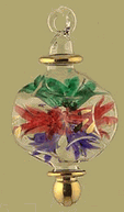Egyptian blown glass ball Christmas ornament