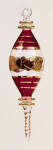 Egyptian blown glass Christmas ornament