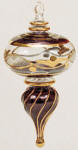 Egyptian blown glass Christmas ornament