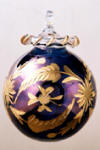 Egyptian blown glass Christmas ornament