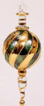 Egyptian blown glass Christmas ornament