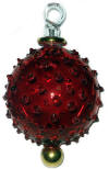 Egyptian blown glass Christmas ornament