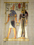 Isis and Horus papyrus in the afterlife