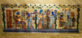 Marriage ceremony of King Tut Natural Background
