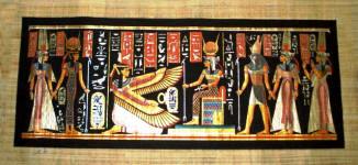  Papyrus Painting - Coronation of Nefertari