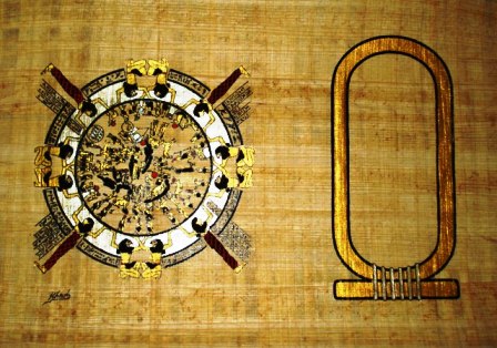 Personalized Egyptian papyrus of the astrological calendar