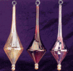 Egyptian blown glass Christmas ornament