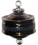 Egyptian blown glass Christmas ornament