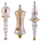 Egyptian blown glass Christmas ornament