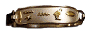 Silver Cartouche Bangle 