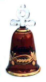 Egyptian blown glass Christmas ornament
