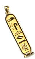 Personalized Egyptian cartouche jewelry