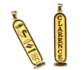 Double sided Egyptian cartouche
