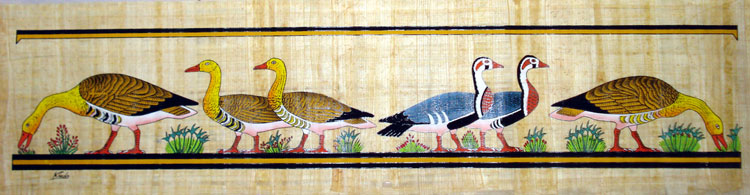  Papyrus Painting - Nile Geese