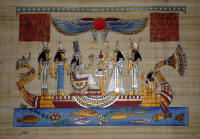 Papyrus Painting: Nefertari Wedding Night Blessings