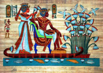 Papyrus King Tut on Nile