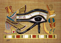 &nbsp;The Protective Eye of Horus Papyrus Painting