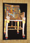 Egyptian papyrus art King Tut's Throne