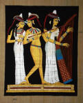 Egyptian Papyrus Painting -  The Musicians