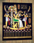 Egyptian &nbsp;Papyrus Painting:   Nefertari Bride of the Nile
