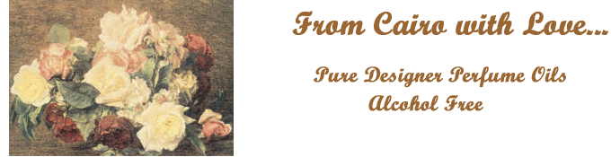 Pure, undiluted alcohol free designer perfume oils From Cairo with Love
