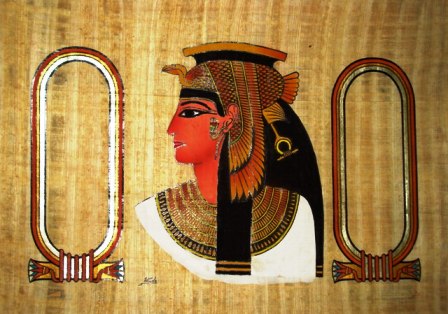 Personalized Papyrus Painting:   Cleopatra