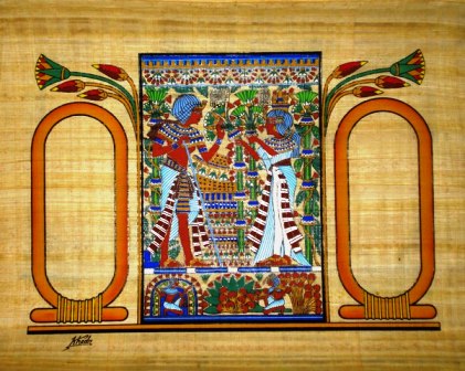 Papyrus Painting: Personalized&nbsp;Marriage Card