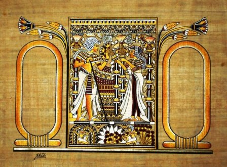 Papyrus Painting: Personalized&nbsp;Marriage Card