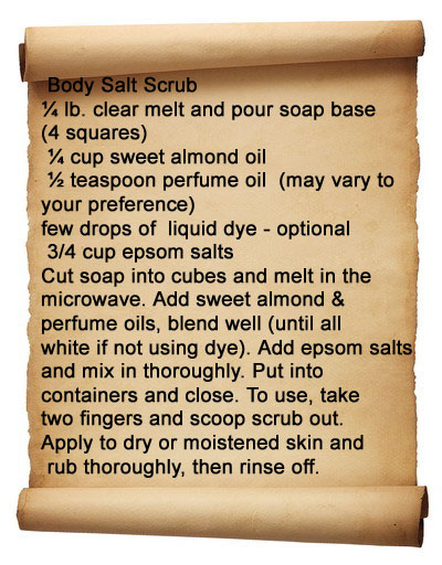 body salt scrub recipe