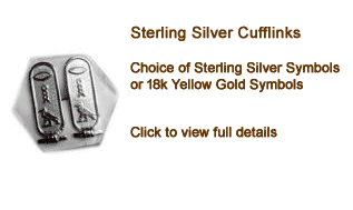 personalized cufflinks in 18k gold