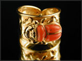 Scarab rings inspired by the jewelry of Ancient Egypt