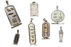 Sterling silver cartouches
