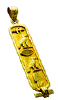 Cartouche with hieroglyphics symbols