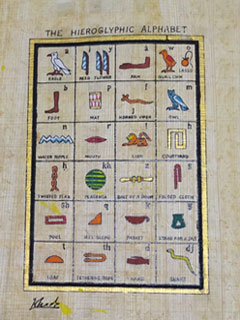 hieroglyphics Papyrus