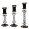 Egyptian blown glass candlestick holder