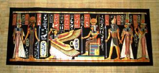 Papyrus Painting - Coronation of Nefertari
