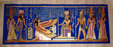  Papyrus Painting - Coronation of Nefertari