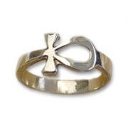 silver ankh ring