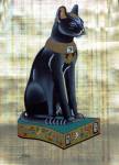 Papyrus Painting Egyptian cat Bast