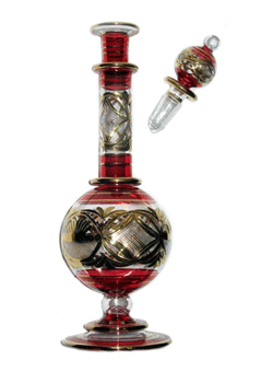 blown glass decanter romance