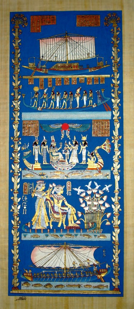 Egyptian papyrus painting