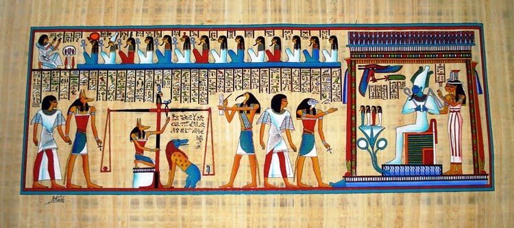 Egyptian papyrus painting