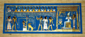 The Final Judgment Papyrus Painting 